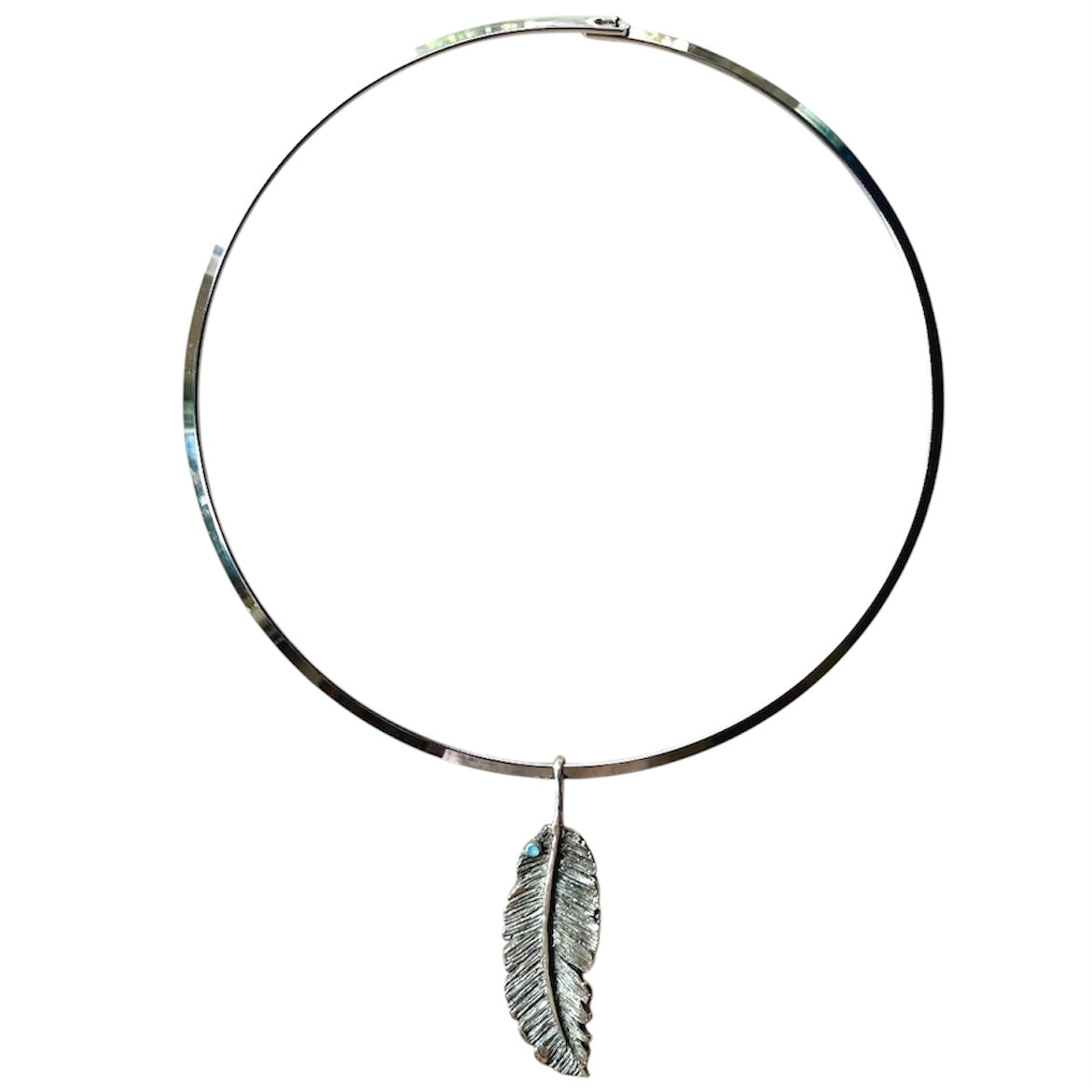 Collana Piuma White