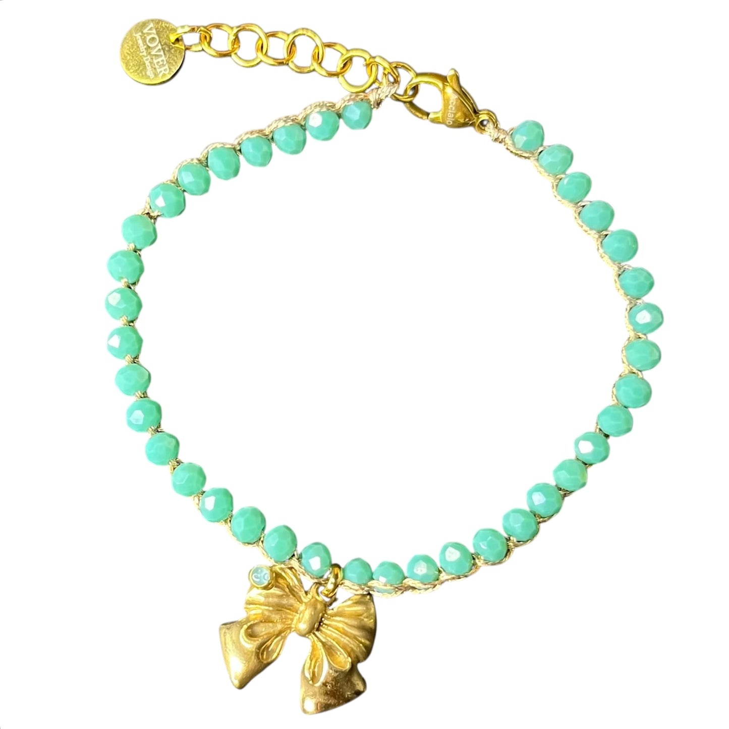 Bracciale celeste fiocco