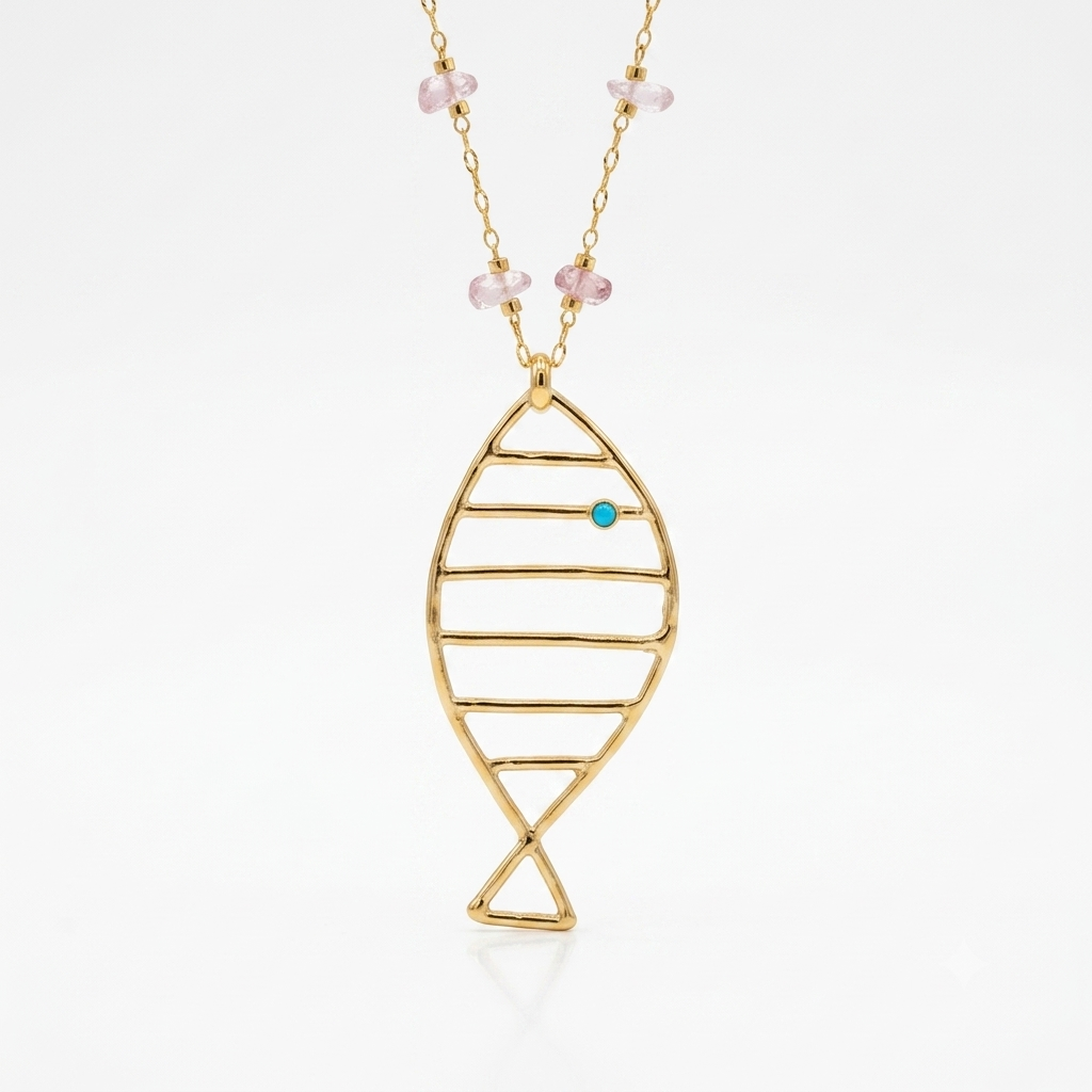 Collana pesce medio