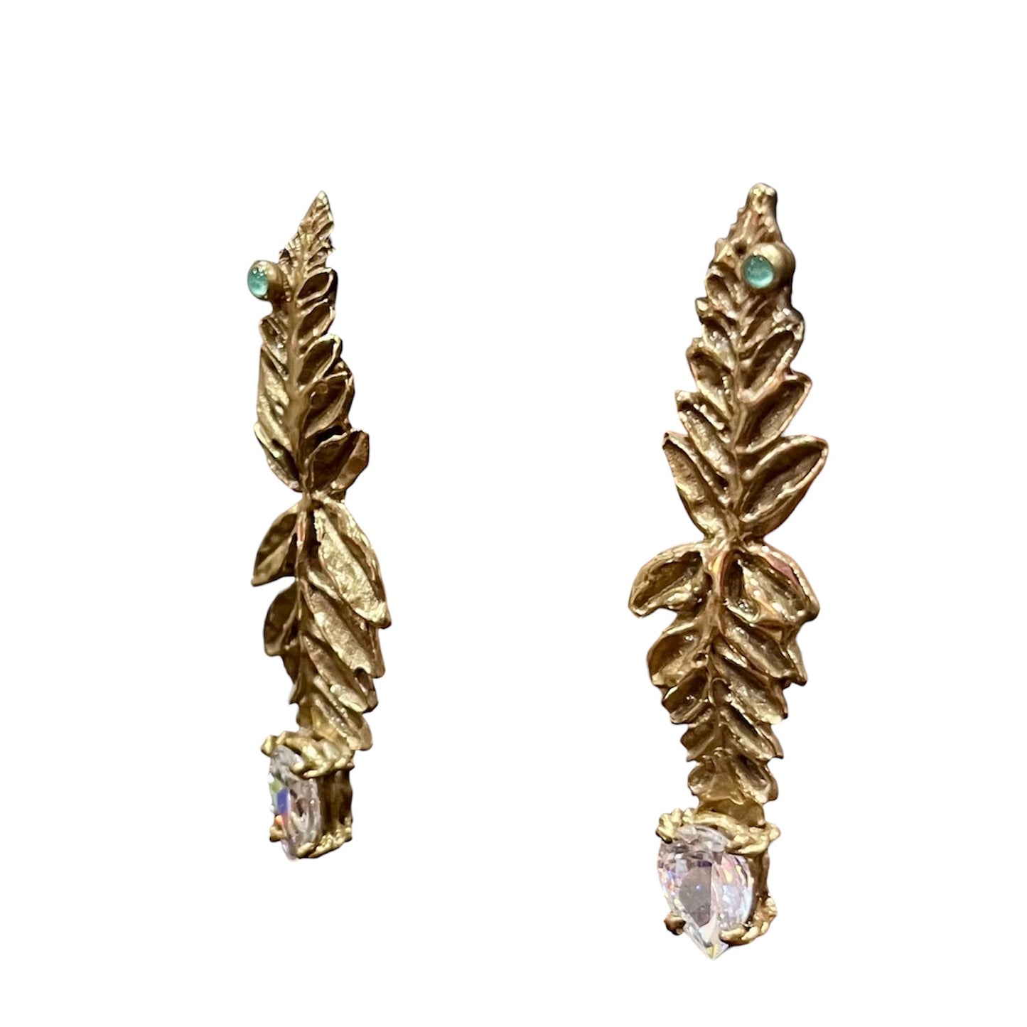 Orecchini cascata di foglie