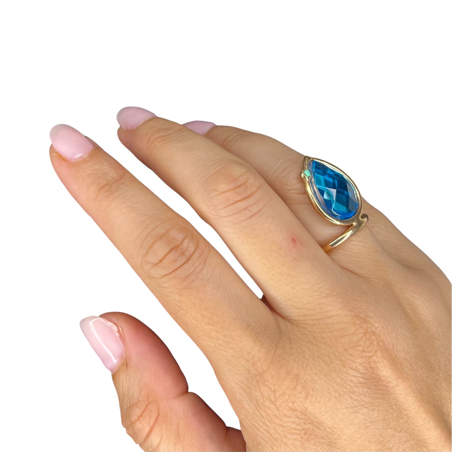 Anello goccia mare