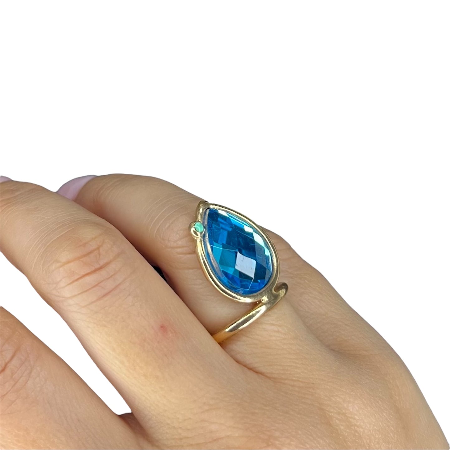 Anello goccia mare