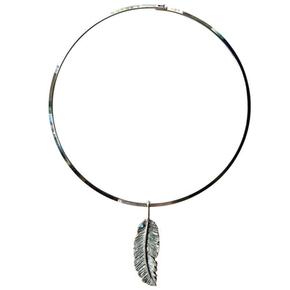 Collana Piuma White