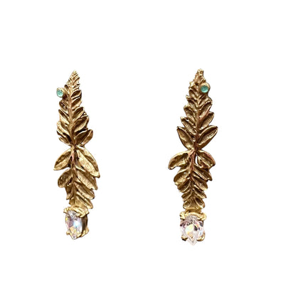 Orecchini cascata di foglie