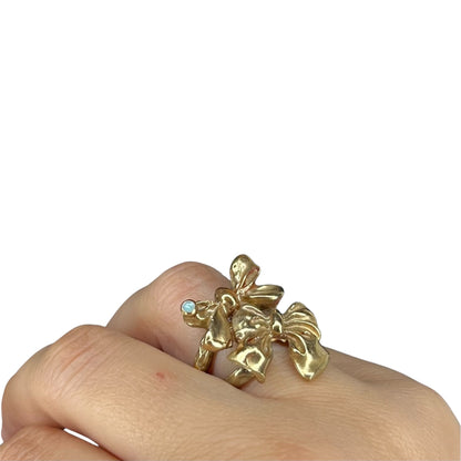 Anello doppio fiocco irregular