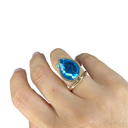 Anello goccia mare