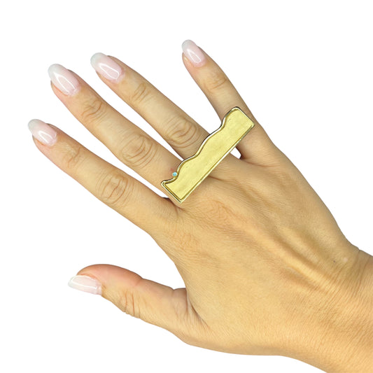 Anello Onda Eco Maxi