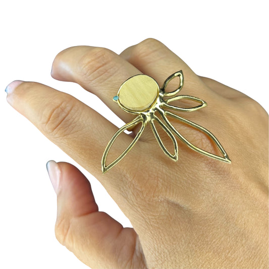 Anello foglia Eco