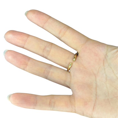Anello foglia Eco
