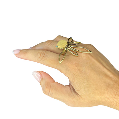 Anello foglia Eco